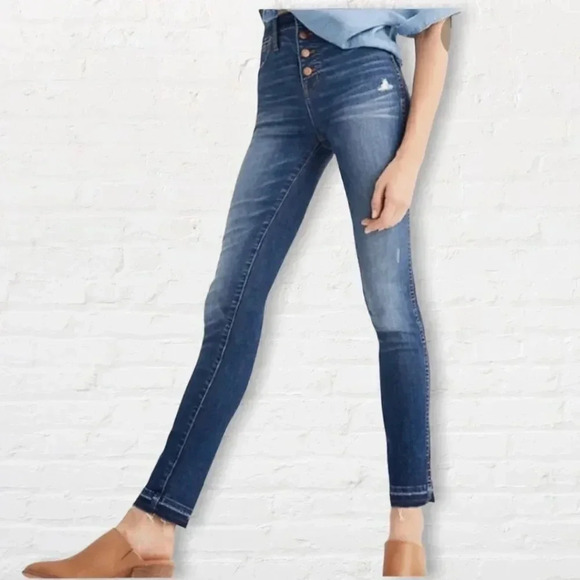 Madewell Denim - ♥️ Madewell ♥️| 10" High Rise Skinny Button Fly Drop Hem Jean's Sz 25